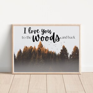 Woodland Nursery Decor | Woodland Nursery Print | Forrest Nursery | Outdoors Nursery Decor | Woodland Playroom Sign