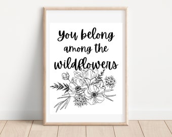 | d’impression de fleurs sauvages | de décoration de pépinière de fleurs sauvages Pépinière de fleurs sauvages | | d’enseigne de pépinière de fleurs sauvages Wildflower Print Télécharger | Fleur sauvage imprimable