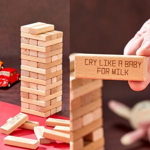 Penalty Tower Game / Family Party Game / Dinner Party Game / Conversation Starter / Fun Interactive Party Toy / Unique Gifts