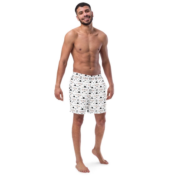 Top Hat Cat Men's Swim Trunks - Etsy