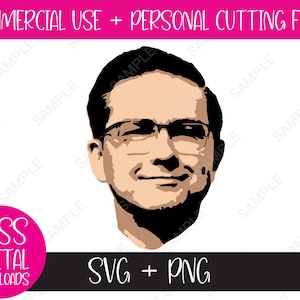 Pierre Poilievre - SVG/PNG: 昇華、Cricut カット ファイル - 3 レイヤー、デジタル ダウンロード