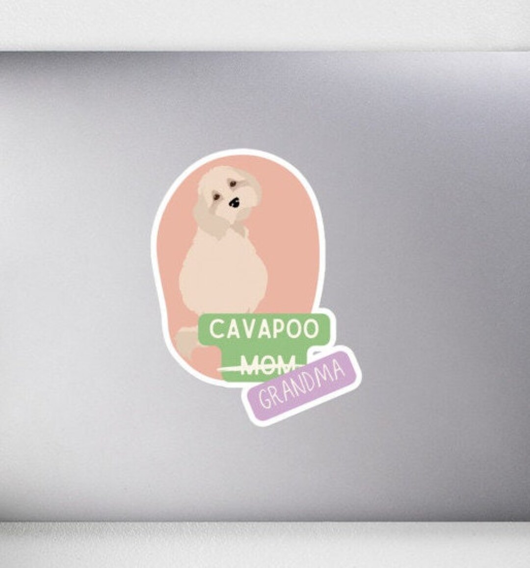 Cavapoo Grandma Decal - Etsy
