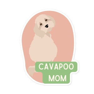 Cavapoo Mama Aufkleber