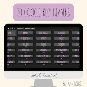 Rae Dunn Inspired simple Google Keep Headers (30)