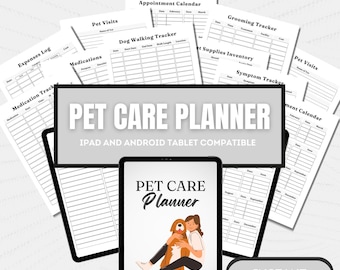 Tierpflege Planer | Hund Planer | Katze Planner | Haustier Pflege Ratgeber