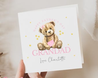 Father's Day Card, Father's Day Card for Grandad, Grandad Father's Day Card, Cute Father's Day Card For Gramps, Card from Granddaughter