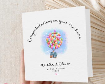 Personalised New Home Card, Moving House Card, New Home Card For Friends, Family, Congratulations On Your New Home, New Home Card