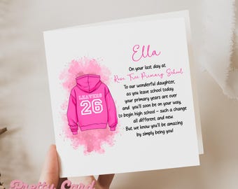 Personalised School Leaver Card, Last day At Primary, Class of 2026 Leavers, Card For Daughter, Card For Son, Leaving Card
