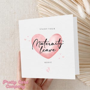 Carte de maternité, Carte de départ de maternité personnalisée, Pour fille, Carte de départ pour avoir un bébé, Carte de maternité pour collègue, Carte de maternité porte-bonheur