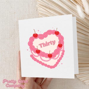 Carte 30e anniversaire, 30e anniversaire fille, trentième carte d'anniversaire pour soeur, meilleur ami, cousin, collègue de travail, femme, petite amie, carte pour elle