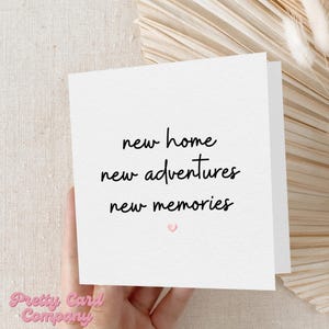 Carte nouvelle maison, Carte déménagement, Carte nouvelle maison pour amis, famille, Félicitations pour l'achat de votre nouvelle maison, Propriétaires, Première maison