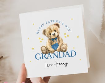 Father's Day Card, Father's Day Card for Grandad, Grandad Father's Day Card, Cute Father's Day Card For Gramps, Card from Grandson