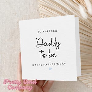 Future carte de fête des pères, fête des pères personnalisée, future carte de fête des pères, carte de fête des pères de Bump, nouvelle carte de papa