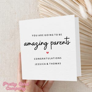 Pregnancy Card, Personalised Parents To Be Card, Congratulations on Your Pregnancy, Mummy And Daddy To Be, Baby Shower, New Parents To Be