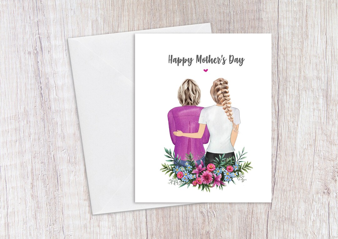 Personalised Mothers Day Card, Best Mum, Best Mom Card, Custom Card for ...