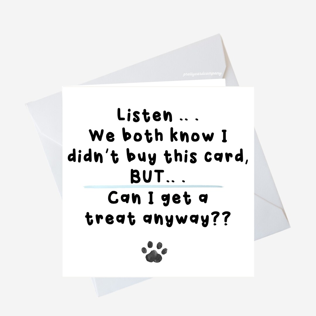 Funny Dog Dad Birthday Card, Day Card From the Dog, Best Dog Dad, Dog ...