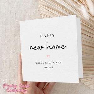 Carte de maison neuve personnalisée, Carte de déménagement, Carte de nouvelle maison pour amis, famille, Félicitations pour l'achat de votre nouvelle maison, Carte de première maison