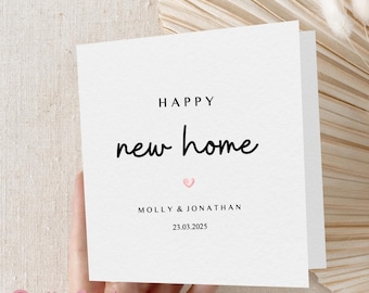 Personalised New Home Card, Moving House Card, New Home Card For Friends, Family, Congratulations On Your New Home, First Home Card