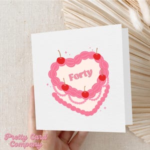 Carte de 40e anniversaire, 40e anniversaire de fille, carte de 40e anniversaire de femme, carte de 40e anniversaire pour soeur, meilleure amie, cousine, tante, 30 ans expiré