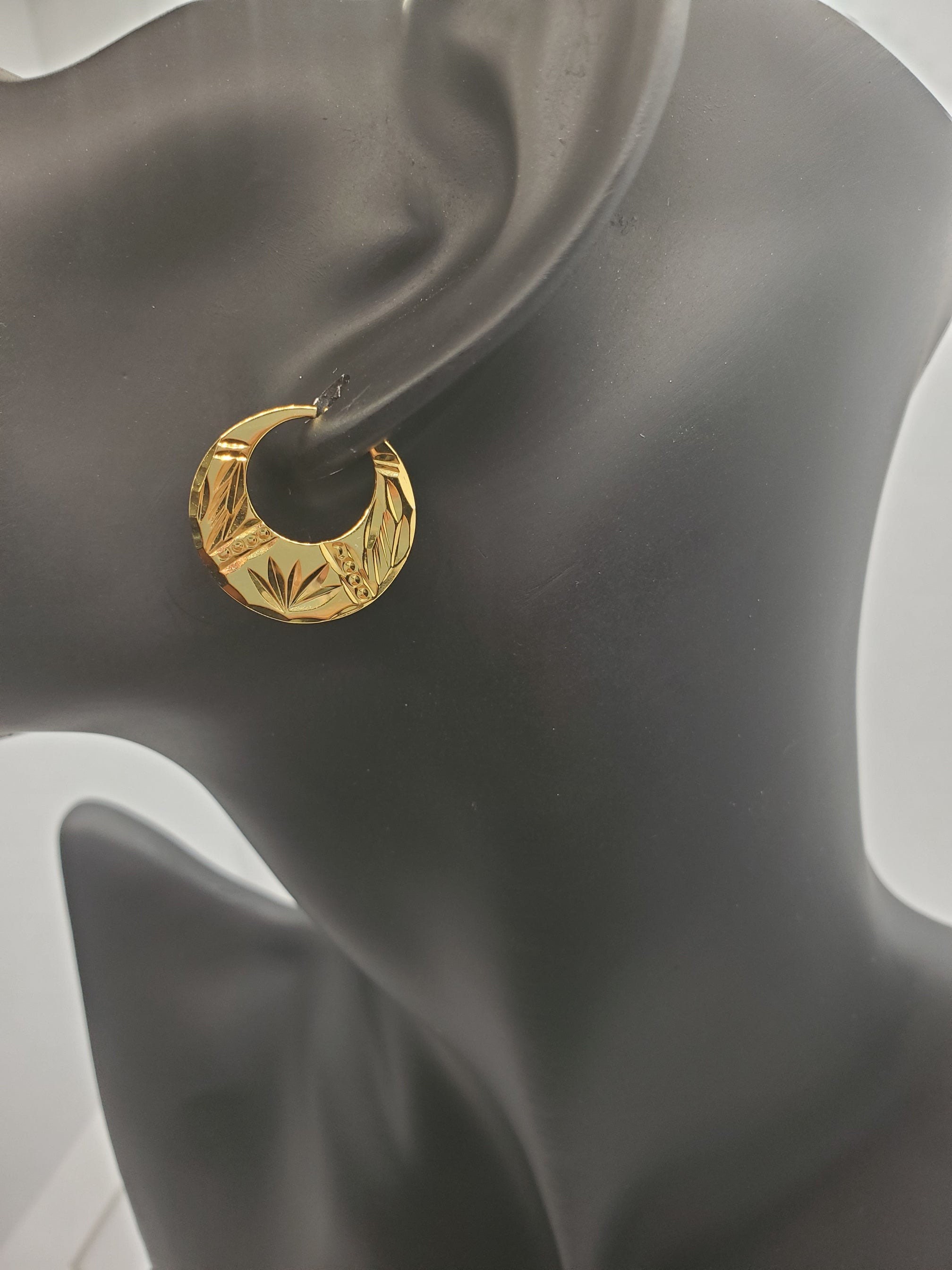 18k Gold Plated Nattiyan Earrings | Hypoallergenic Design - Etsy