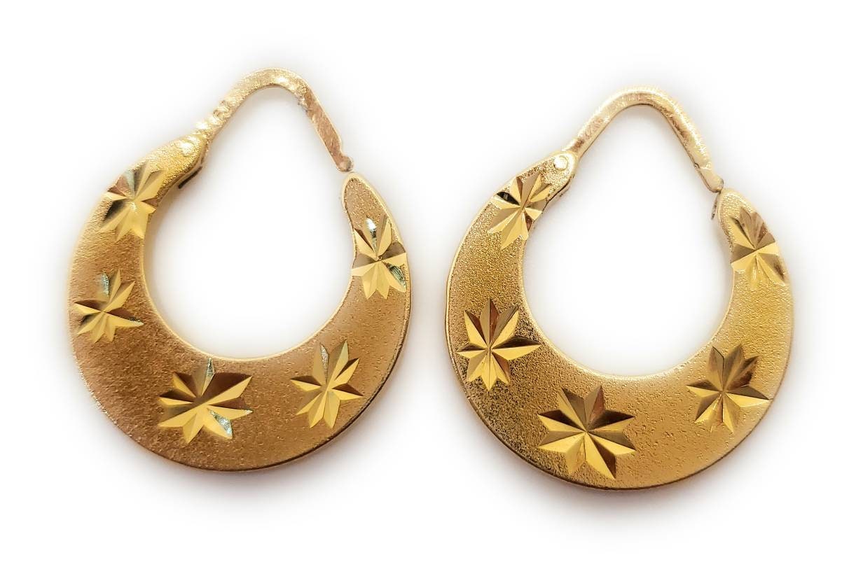 18k Gold Plated Easy Wear Nattiyan Earrings - Etsy