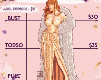 Anime Art Commission | Custom OC / Comfort Character Digital Art Download - FULL COLOR