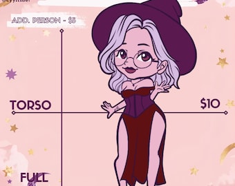 Anime Art Commission | Custom OC / Comfort Character Digital Art Download - CHIBIS