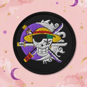 Zolu Embroidered Patches | Jolly Roger Iron-On Badge