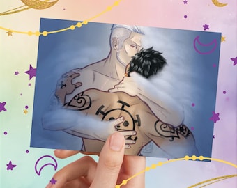 SmoLaw Art Print Poster | Pirate Anime Comfort Character Wall Art Decor