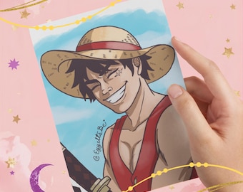Pirate Captain Print | "First Meeting Scene" Wall Art Anime Poster