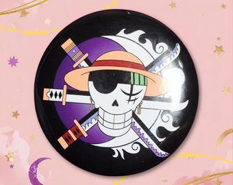 Zolu Jolly Roger Pin | Pirate Anime Metal Button Pin