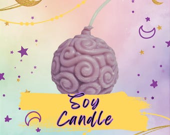 Anime Fruit Candle | Sea Salt Scented - Pirate Anime Novelty Gift