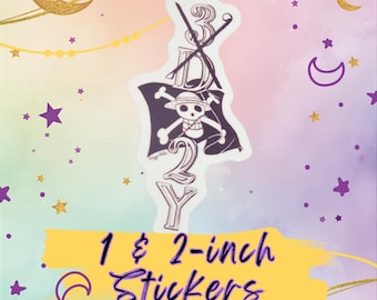 One Piece Stickers | 3D2Y Pirate Anime Laptop Decals