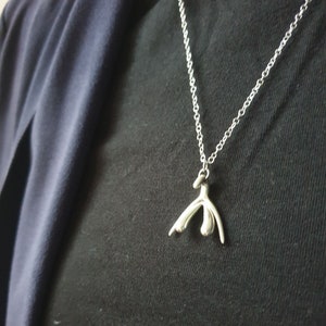 Collana clitoride taglia M - in argento massiccio con la sua catena in argento massiccio