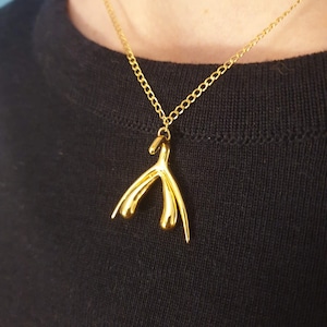 Collana per clitoride taglia M/L - placcata in oro con la sua catena placcata in oro