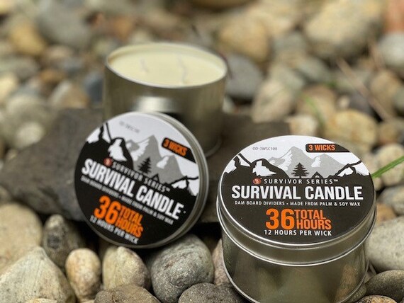 Survival Emergency Candle - Burns 36 Hours - Emergency Candles and Glow  Sticks
