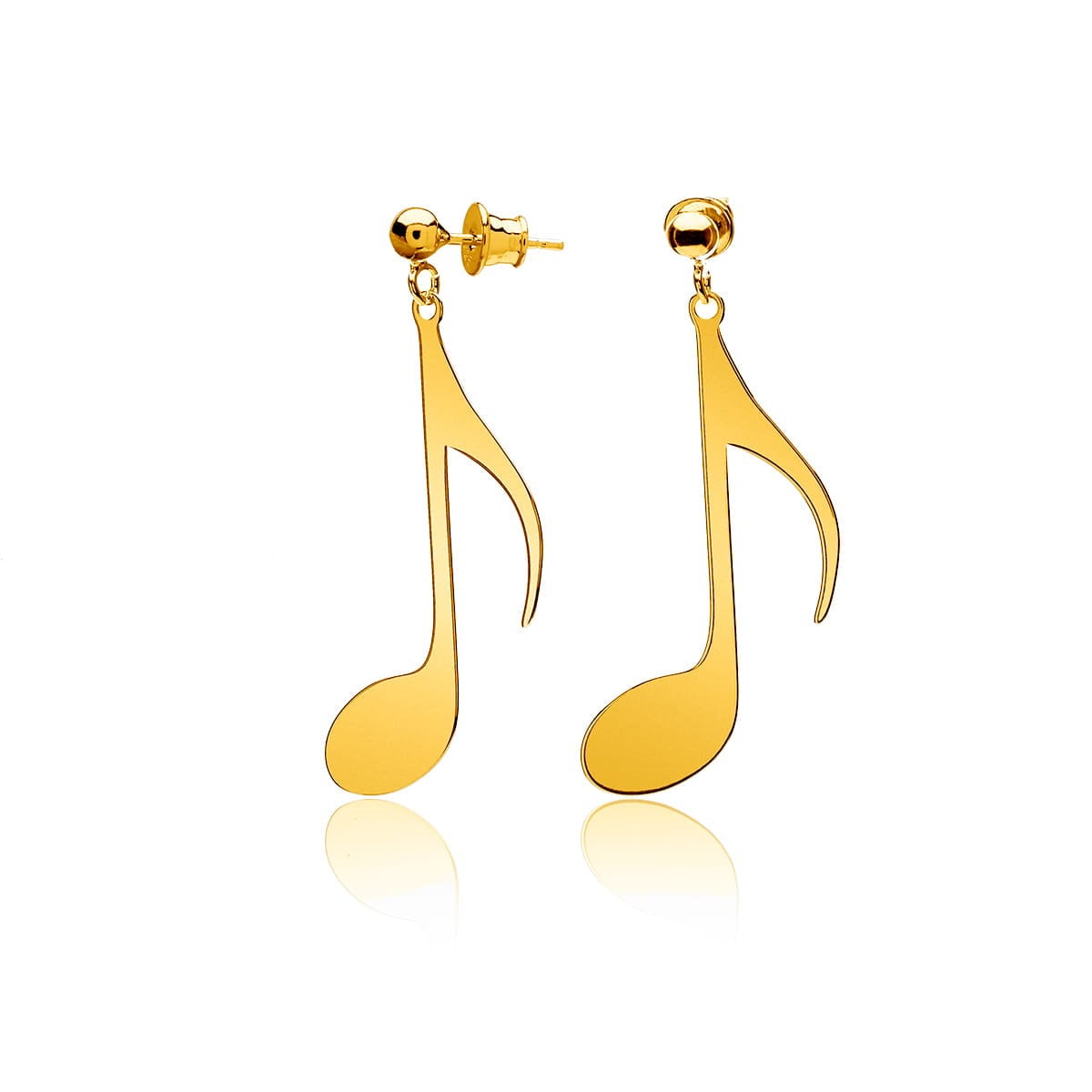 Sterlin Silver Music Note Earrings, Music Symbol, Stud