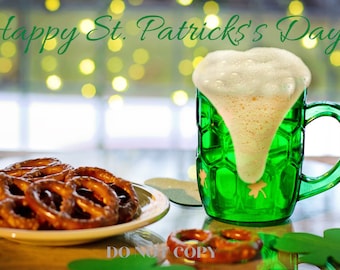 Zoom Virtueller Hintergrund | St. Patrick es Day Hintergrund | Kulisse | Facebook | Microsoft Teams | WebEx | Google Meet | Skype