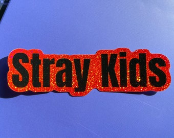Stray Kids Glitter Sticker / Waterproof UV Protected Vinyl