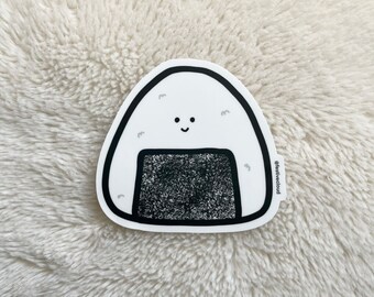 Onigiri Sticker: Waterproof Asian Food Decal