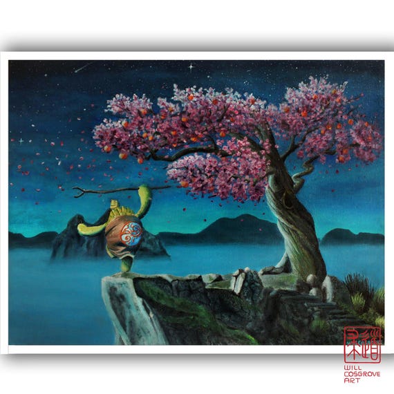 Oogway Fine Art Print: Kung Fu Panda Dharma Decor