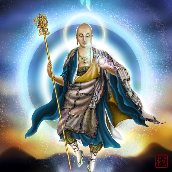 Ksitigarbha Bodhisattva Fine Art Print; Jizo Bosatsu Dizang