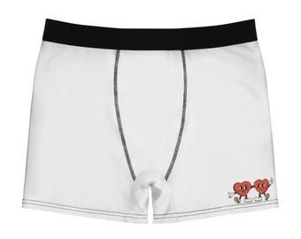 Vintage Herzen - Valentinstag - Herren Boxer Slip