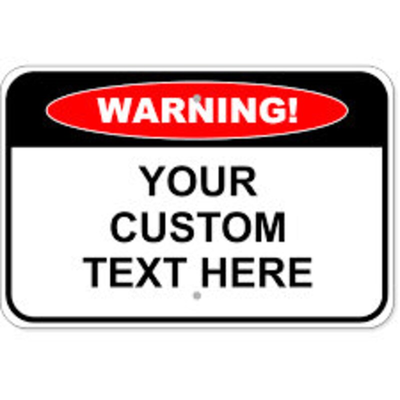 Warning Sign - Etsy
