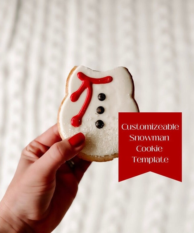 Starbucks Snowman Cookie Photo Template Etsy