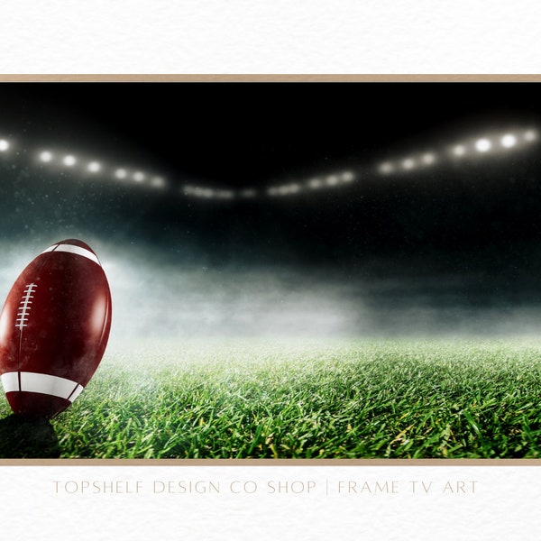 Football Field Samsung Frame TV Art, TV Art, Digital Download for Samsung Frame TV, Samsung Frame Tv Art