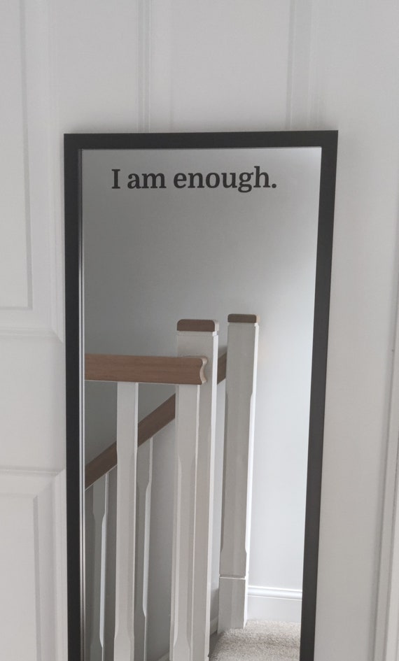You Are More Than Enough Sticker, Mirror Decal, Vinyl Mirror Sticker,  Motivational Sticker, Home Decoration, Inspirational Sticker Decal