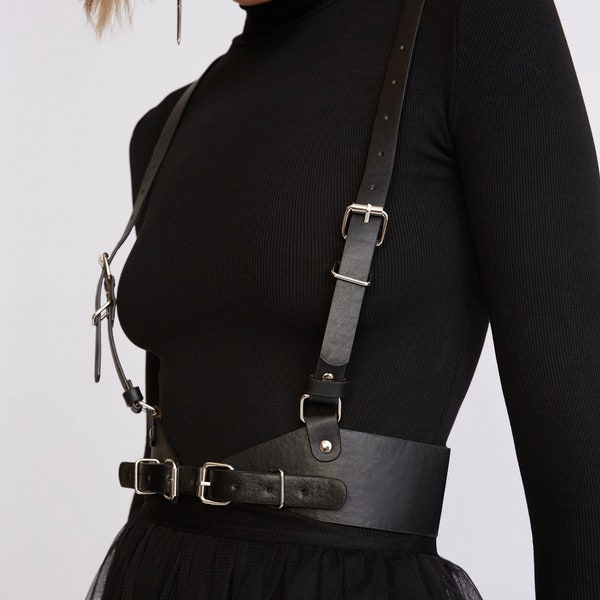 Harness belt women, Waist harness belt, Fashion top harness, Strappy harness for ladies