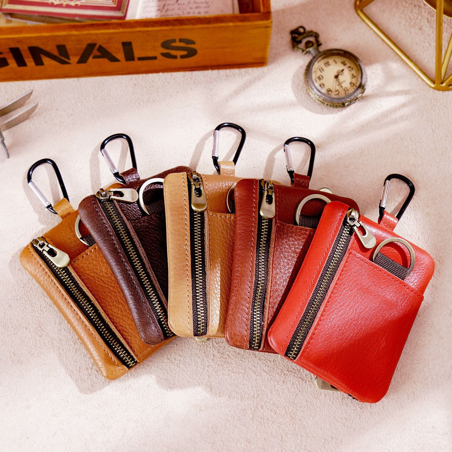 Luxury Designer Leather Keychain Blockchain Wallet For Women And