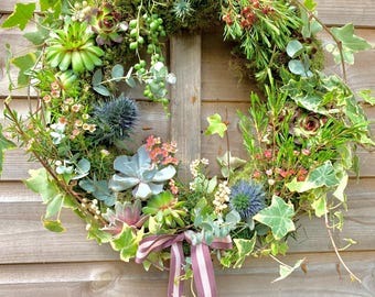 Fresh flower wreath